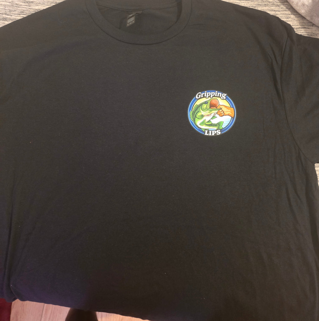 Gripping lips decal short sleeve